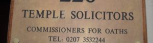 (BrE) solicitor & commissioner for oaths